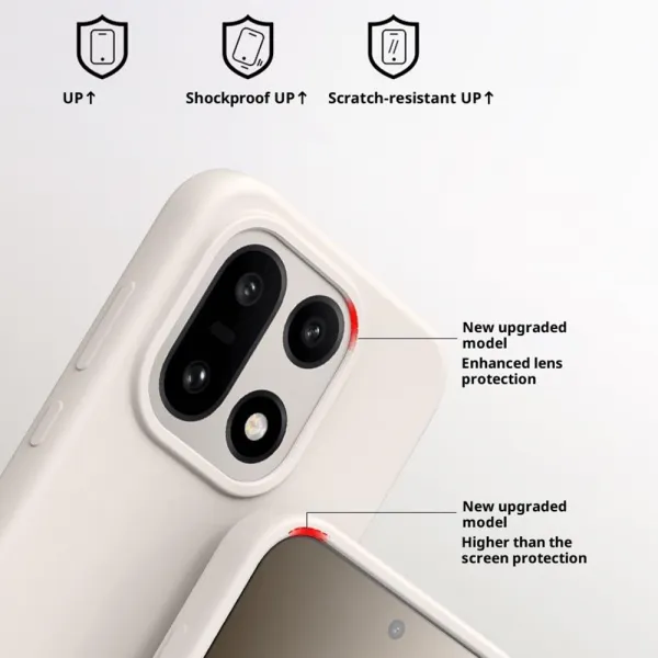 PROTEMIO LIQUID SILICONE Kryt pre OnePlus 15 biely