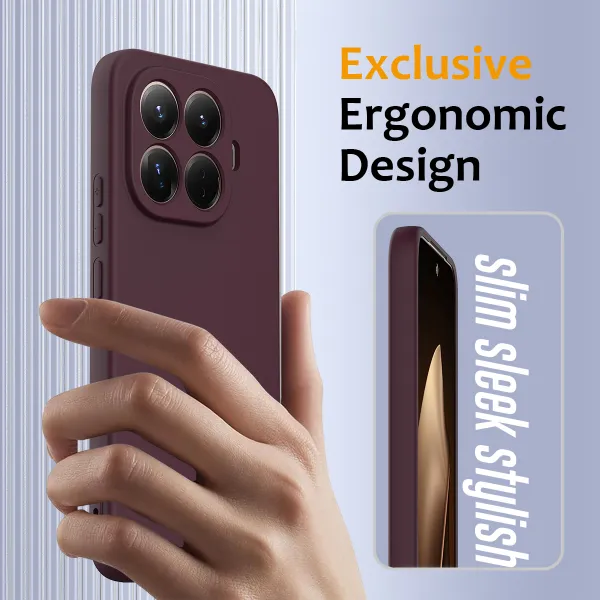RUBBER MAGSAFE Silikónový kryt pre Xiaomi 15T Pro PLUM