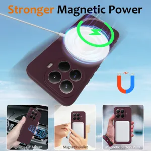 RUBBER MAGSAFE Silikónový kryt pre Xiaomi 15T Pro PLUM