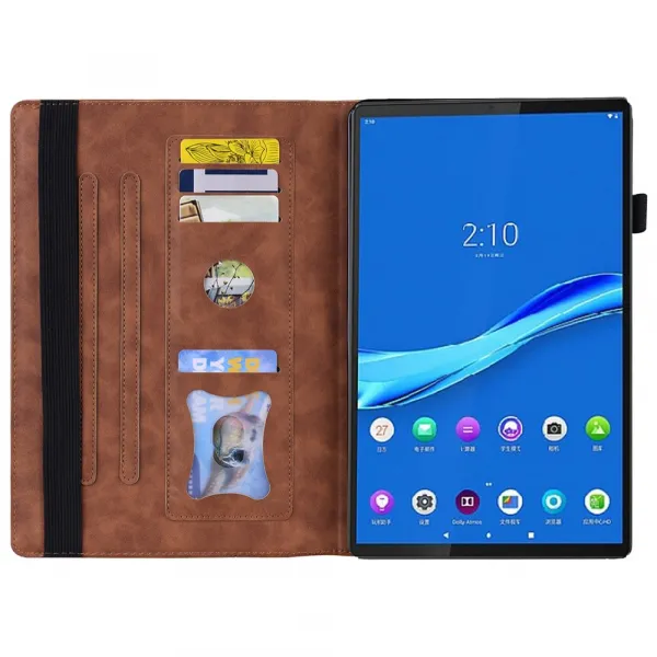 FLATY Zaklápacie puzdro pre Lenovo Tab One / Lenovo Tab K9 hnedé