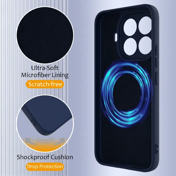 RUBBER MAGSAFE Silikónový kryt pre Xiaomi 15T Pro  NAVY BLUE
