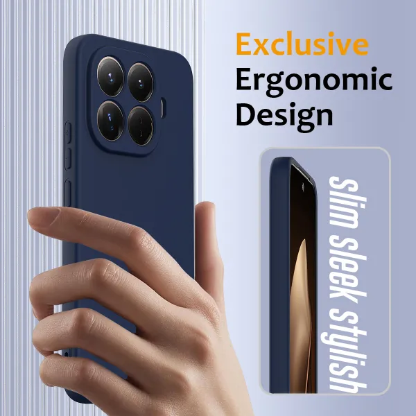 RUBBER MAGSAFE Silikónový kryt pre Xiaomi 15T Pro  NAVY BLUE
