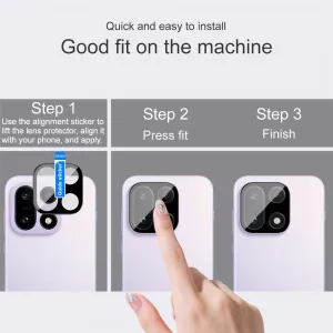 IMAK FULL COVER Sklo pre fotoaparát OnePlus 15 BLACK