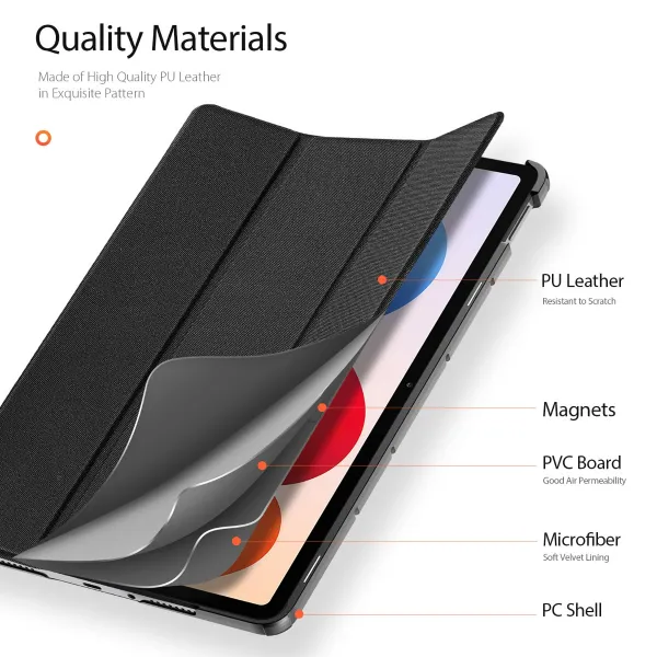 DUX DOMO Zaklápacie puzdro pre Xiaomi Redmi Pad 2 Pro čierne