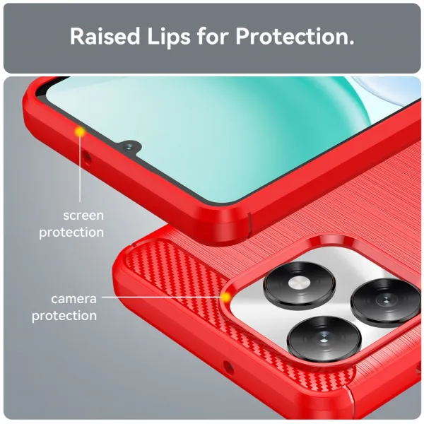 FLEXI TPU Ochranný kryt Honor X5c Plus červený