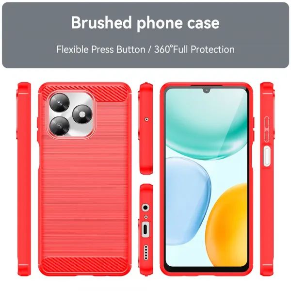 FLEXI TPU Ochranný kryt Honor X5c Plus červený