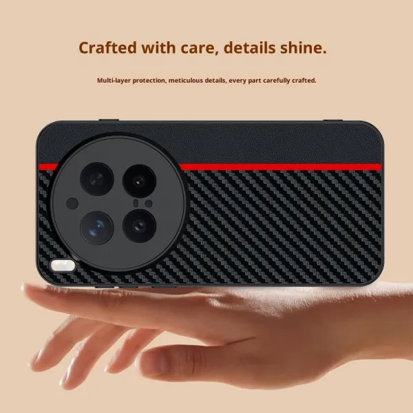 CARBON Ochranný obal pre Vivo X300 Pro BLACK-BLUE