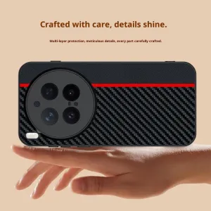 CARBON Ochranný obal pre Vivo X300 Pro BLACK-BLUE