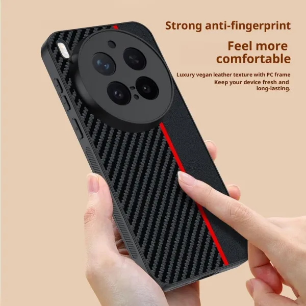 CARBON Ochranný obal pre Vivo X300 Pro BLACK-BLUE