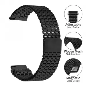 MAGNEMESH Kovový remienok pre Garmin Venu 3 / Venu 4 45mm čierny