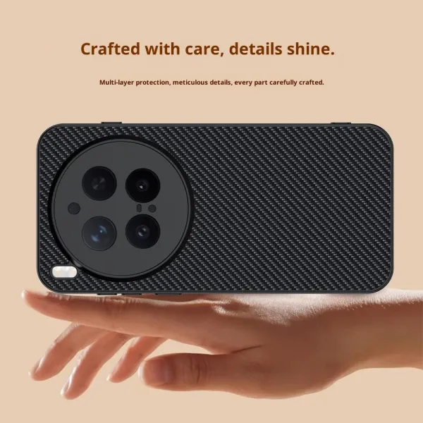 CARBON Ochranný obal pre Vivo X300 Pro GOLD