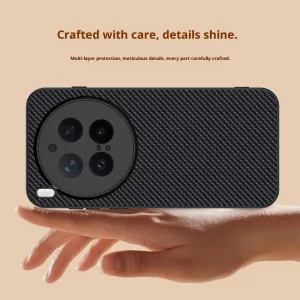 CARBON Ochranný obal pre Vivo X300 Pro GOLD