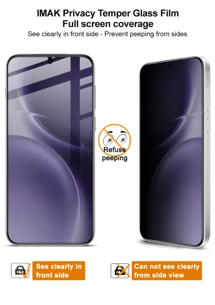 IMAK 3D PRIVACY Tvrdené ochranné sklo pre Vivo X300 Pro