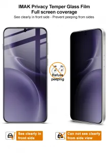 IMAK 3D PRIVACY Tvrdené ochranné sklo pre Vivo X300 Pro