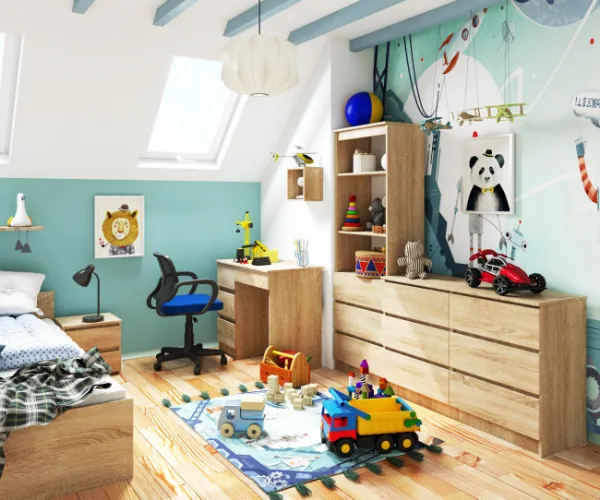 Ak furniture Písací stôl A-7 90 cm dub sonoma ľavý