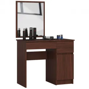 Toaletný stolík so zrkadlom CLP P-2/SL pravý, wenge