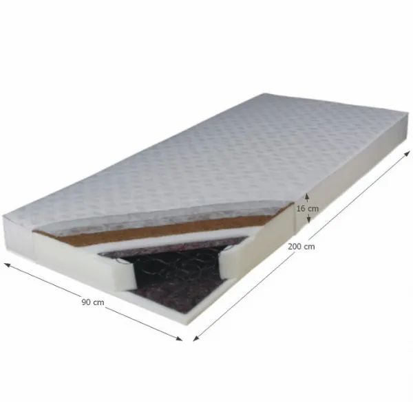 Drewmax Matrac Kokos Medium jednostranný Rozmer.: 90 x 200 cm