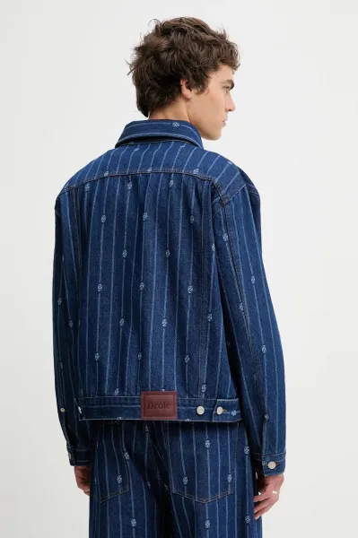Drôle de Monsieur džínsová bunda pánska La veste Denim Monogramme