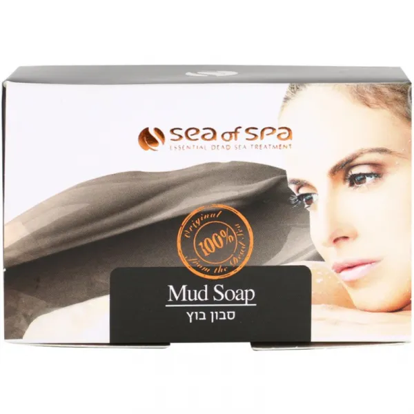 Sea of Spa Essential Dead Sea Treatment tuhé mydlo s čiernym bahnom 125 g