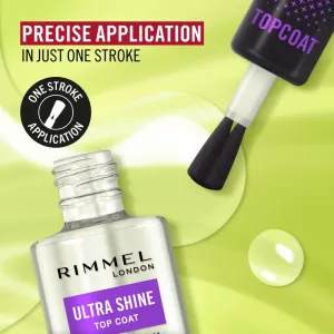 Rimmel Ultra Shine vrchný lak na nechty pre dokonalú ochranu a intenzívny lesk 12 ml