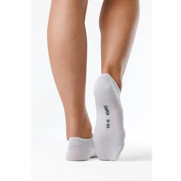 Barefoot teniskové ponožky SMESH White - 2 pack