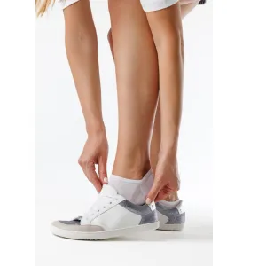 Barefoot teniskové ponožky SMESH White - 2 pack