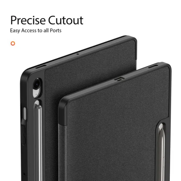 DUX DOMO Zaklápacie puzdro pre Samsung Galaxy Tab S10 FE+ čierne