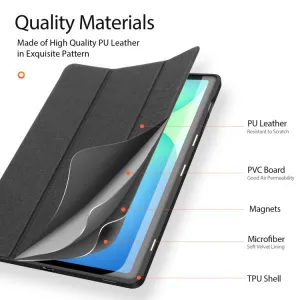DUX DOMO Zaklápacie puzdro pre Samsung Galaxy Tab S10 FE+ čierne