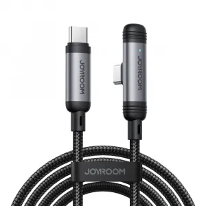 Joyroom S-A56 EnjoyX Series 90° kabel USB-C - USB-C, 60W, 1,2 m, černý