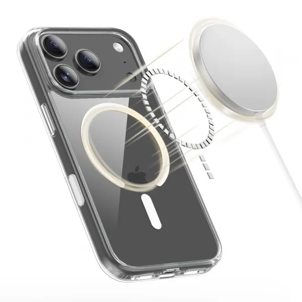 Tech-Protect FlexAir Hybrid CC MagSafe kryt na iPhone 17 Pro, priesvitný