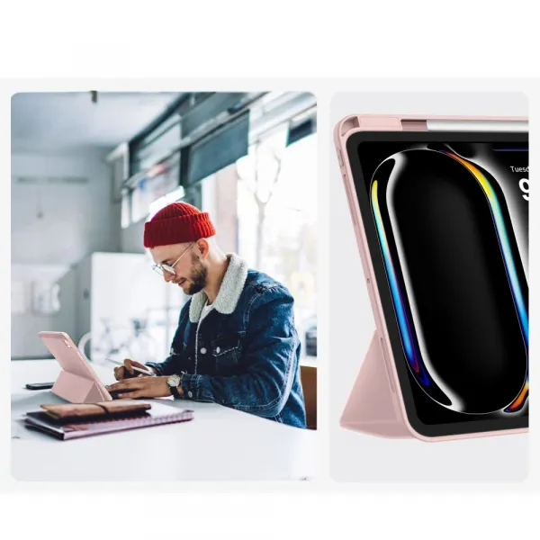 Tech-Protect SC Pen puzdro na iPad Pro 13'' 7-8gen 2024-2025, ružové