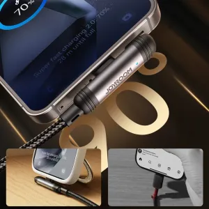 Joyroom S-A56 EnjoyX Series 90° kabel USB-C - USB-C, 60W, 1,2 m, černý