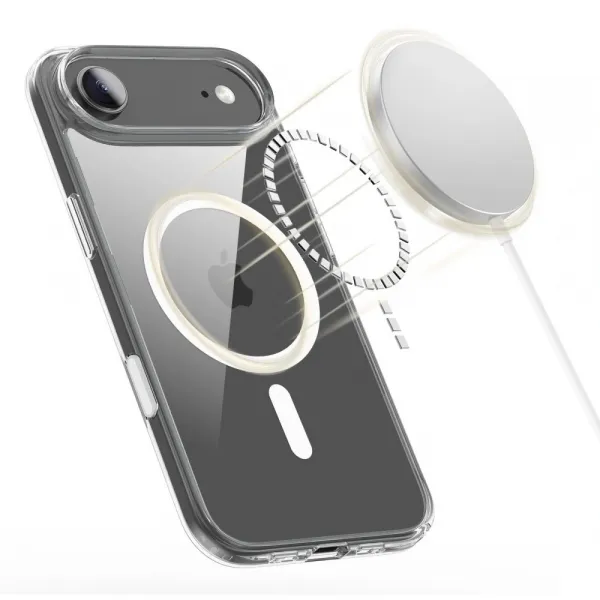 Tech-Protect FlexAir Hybrid CC MagSafe kryt na iPhone 17 Air, priesvitný