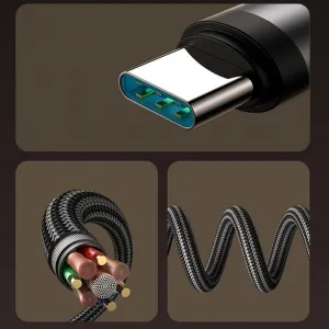 Joyroom S-A56 EnjoyX Series 90° kabel USB-C - USB-C, 60W, 1,2 m, černý