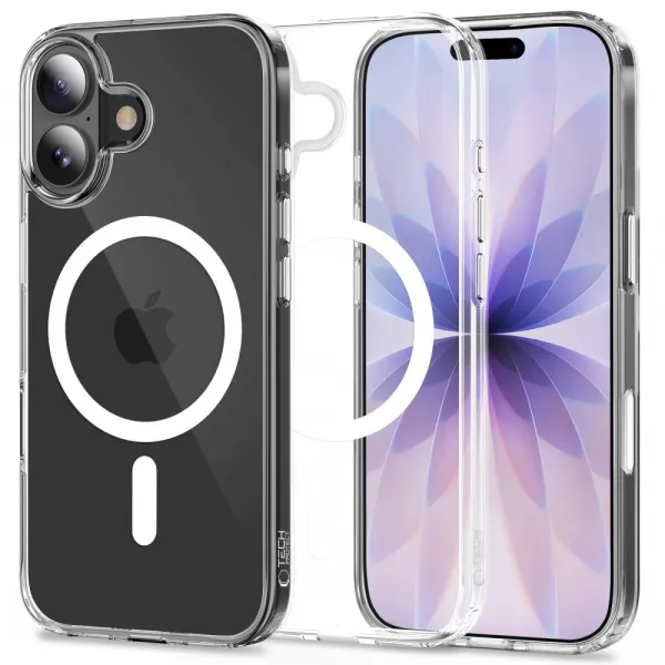 Tech-Protect FlexAir Hybrid CC MagSafe kryt na iPhone 17, priesvitný