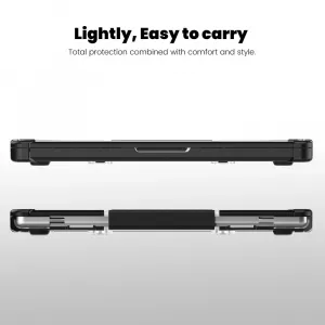 Tech-Protect Smartshell kryt na Macbook Pro 14'' M1-M5 2021-2025, čierny / priesvitný