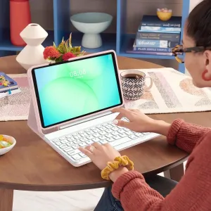 Puzdro Tech-Protect SC Pen + klávesnica, Samsung Galaxy Tab A9 / A11 8.7 X110 / X115 / X133 / X135, ružové