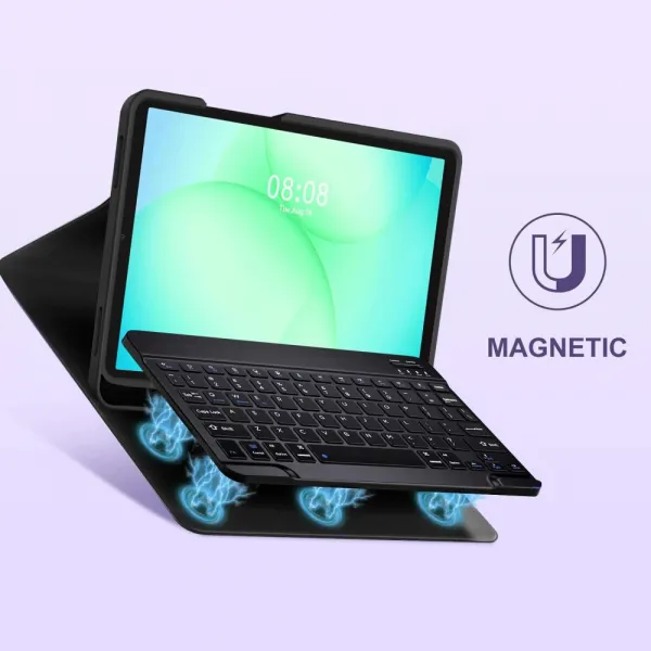 Puzdro Tech-Protect SC Pen + klávesnica, Samsung Galaxy Tab A9 / A11 8.7 X110 / X115 / X133 / X135, čierne