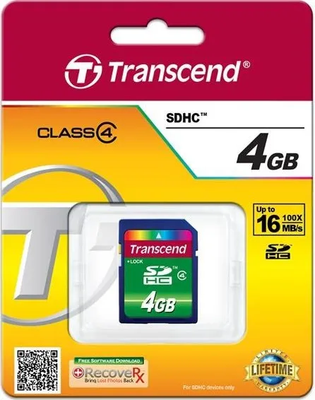 Karta TRANSCEND SDHC 4 GB triedy 4