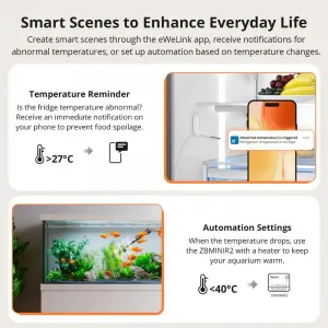 Smart senzor teploty so sondou SONOFF SNZB-02LD Zigbee