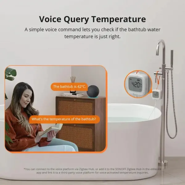 Smart senzor teploty so sondou SONOFF SNZB-02LD Zigbee