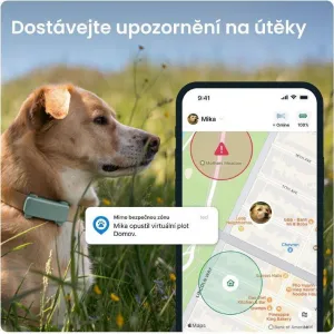 NoName Tractive DOG 6 – GPS lokátor pro psy a monitor zdraví, mátový