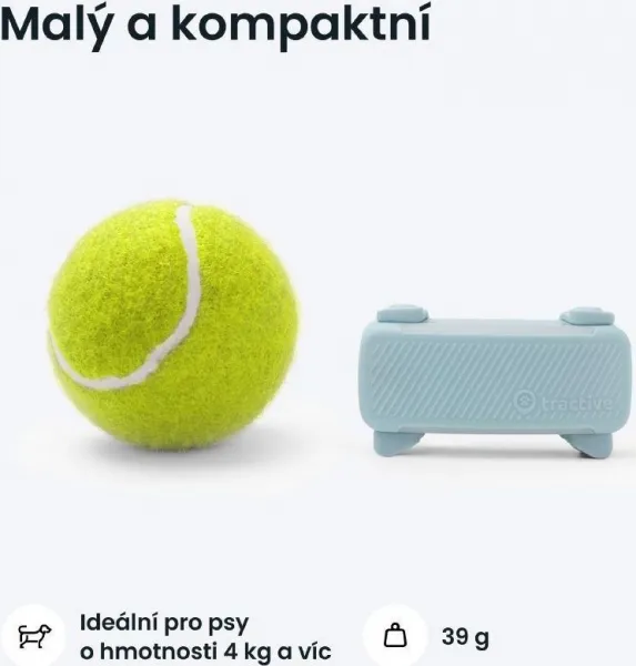 NoName Tractive DOG 6 – GPS lokátor pro psy a monitor zdraví, mátový