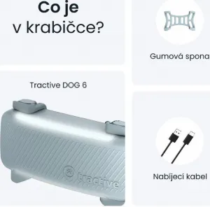NoName Tractive DOG 6 – GPS lokátor pro psy a monitor zdraví, mátový
