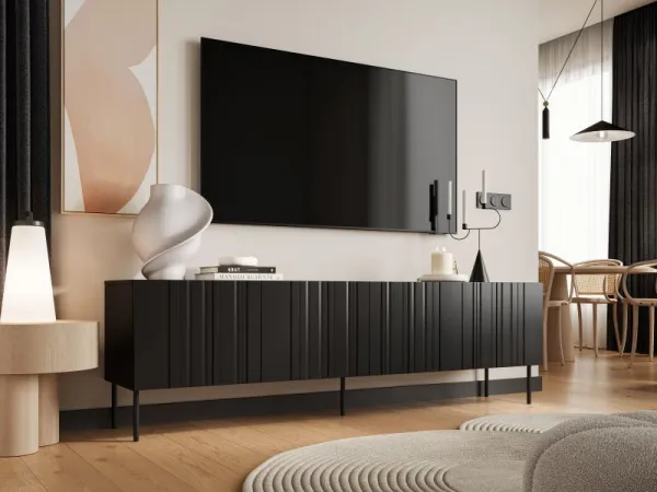 HALMAR TV stolík Isla II čierny