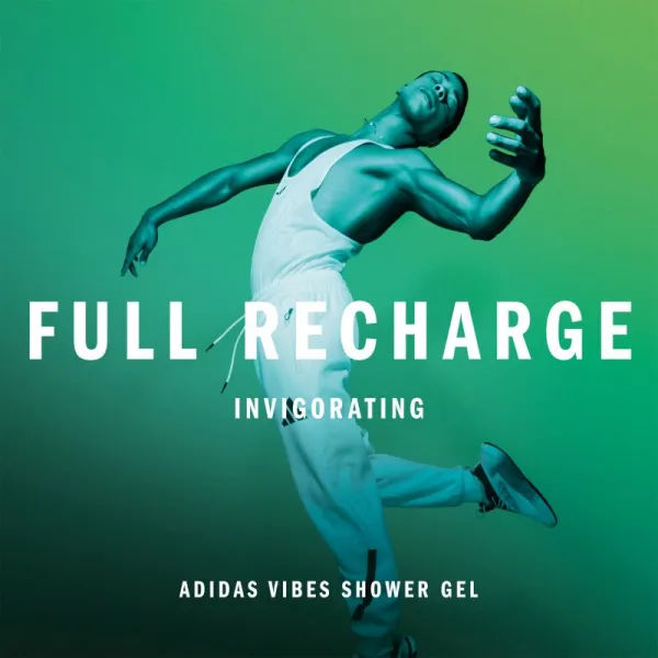 Adidas Vibes Full Recharge sprchový gél unisex 400 ml
