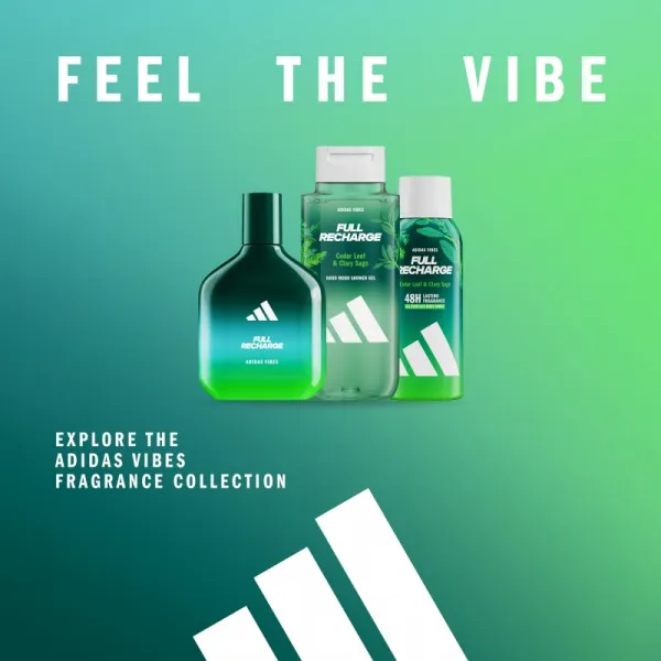 Adidas Vibes Full Recharge sprchový gél unisex 400 ml