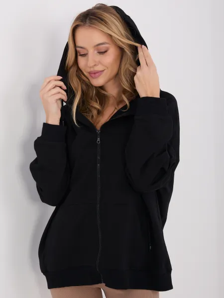 Factory Dámska oversize mikina na zips s kapucňou Farba: Zelená, Veľkosť: UNI
