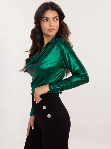 Blouse-DHJ-BZ-15268.30-dark green
