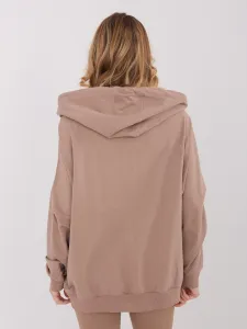 Factory Dámska oversize mikina na zips s kapucňou Farba: Zelená, Veľkosť: UNI
